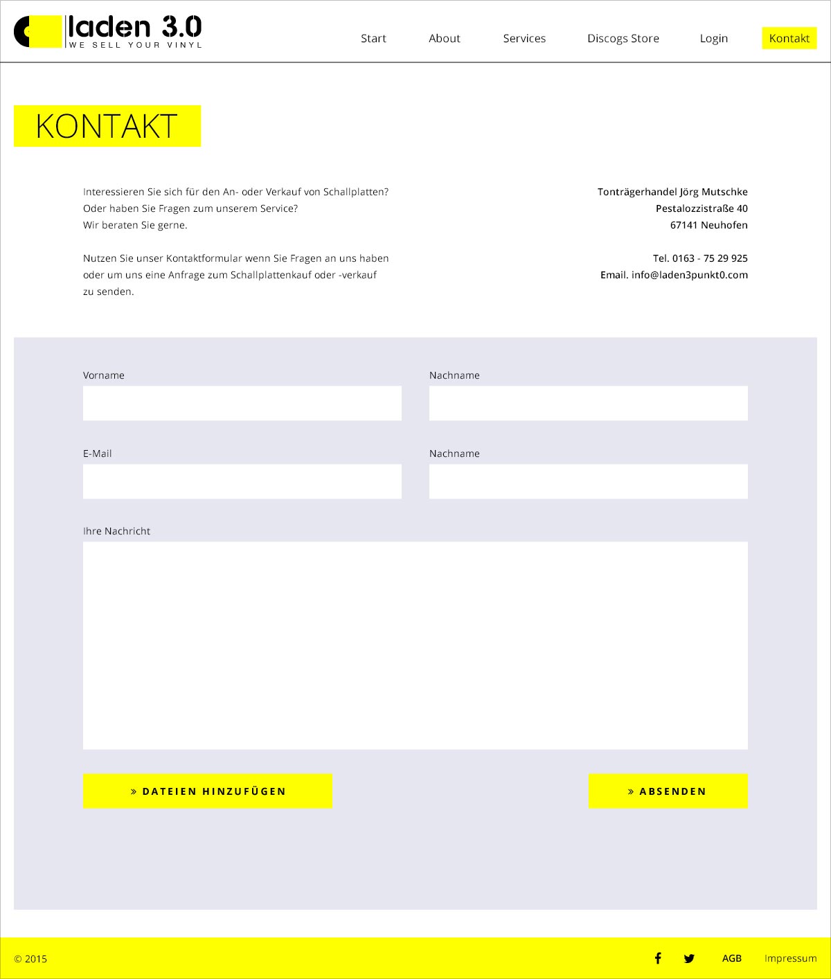 Laden 3.0 Webseite Kontakt Webdesign Gesa Siebert Kommunikationsdesign